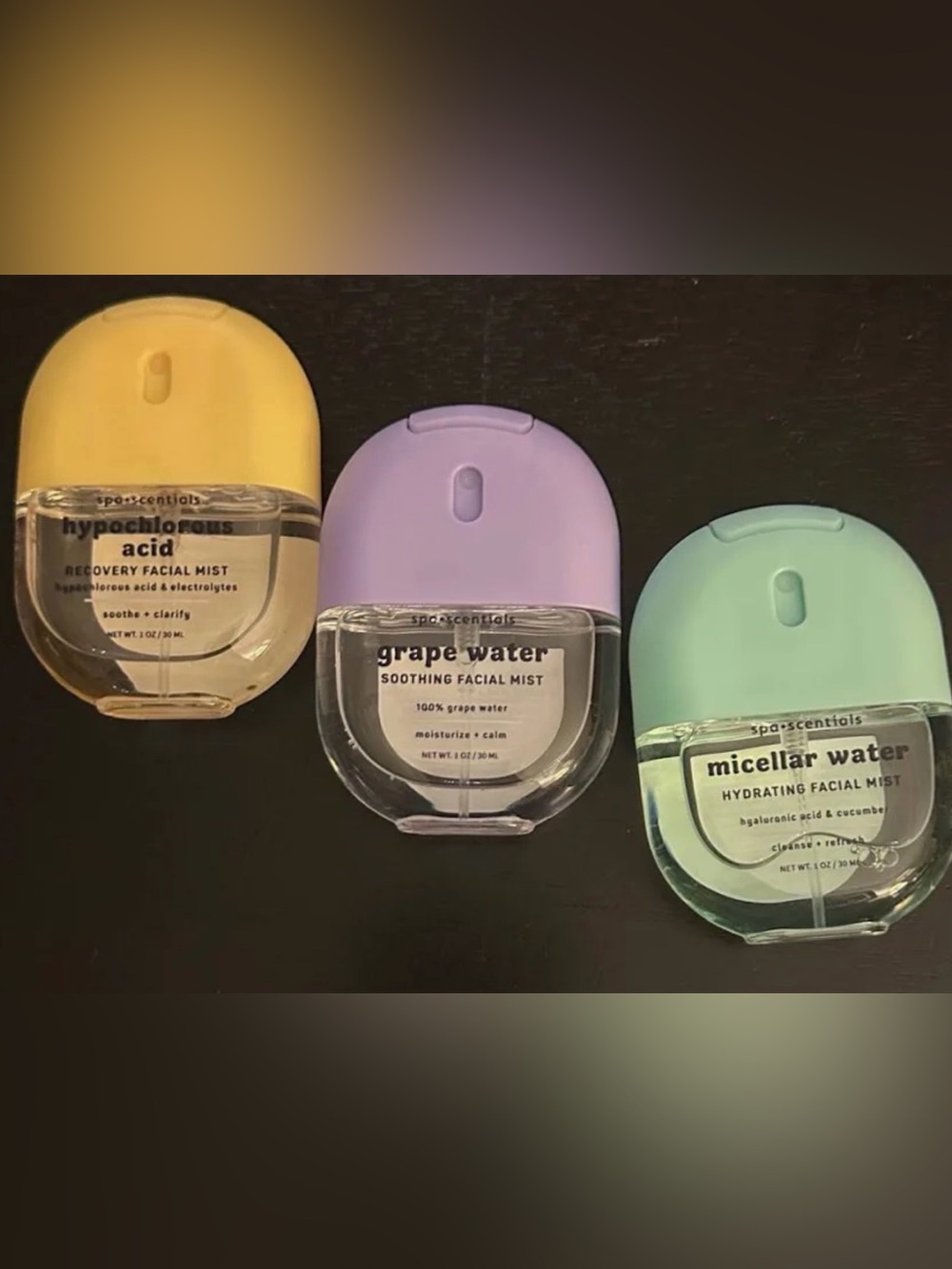 Spa-scentials facial mist trio